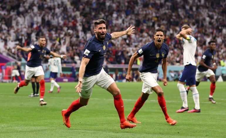 El campeón pisó más fuerte: Francia venció a Inglaterra y se metió en semis