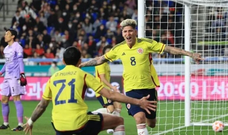Colombia en una ráfaga empató 2 a 2 ante Corea del Sur, mirá los goles de James y Carrascal!
