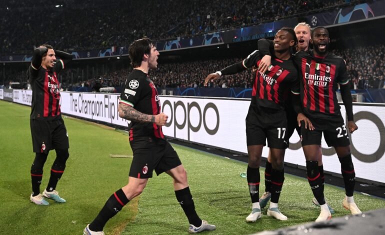 Milan empató con Napoli pero clasificó a las semis de la Champions League