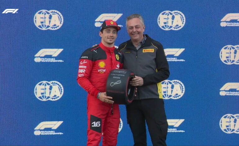 Charles Leclerc consiguió la pole position en el GP de Azerbaiyán