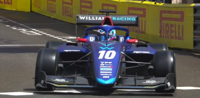 Franco Colapinto quedó segundo en las prácticas de F3 en el GP de Mónaco