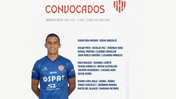 Unión: la lista de convocados y el 11 titular con Zenón y sin Machuca para visitar al Vélez de Méndez