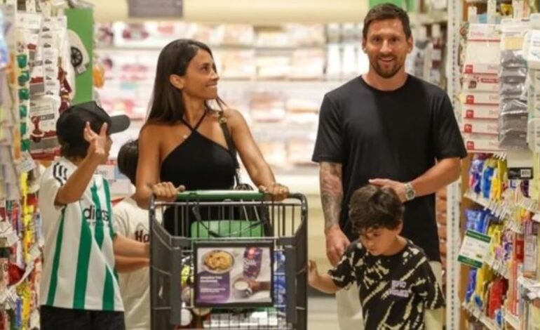 El gesto de Lionel Messi con su hijo Ciro en el supermercado de Miami que enloqueció a los hinchas