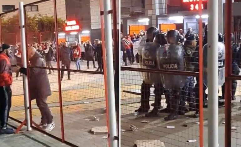 VIDEO Graves incidentes en Independiente: balazos de goma, represión policial y 11 detenidos