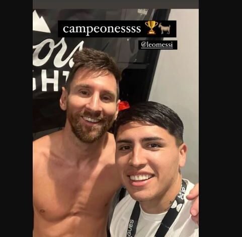 El posteo de Facu Farías y Leo Messi tras el campeonato de Inter Miami