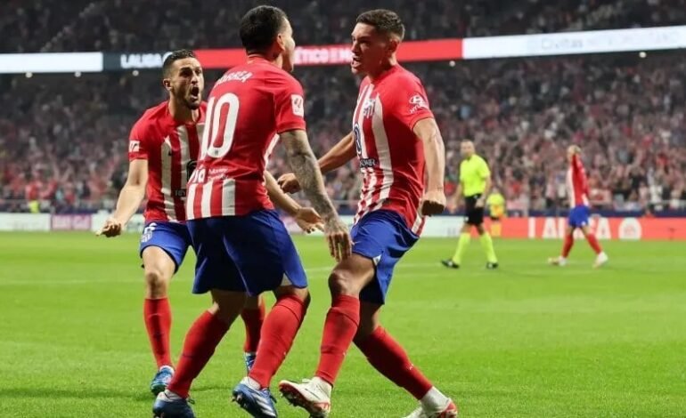 Atlético de Madrid le ganó a Cádiz con goles de Ángel Correa y Nahuel Molina