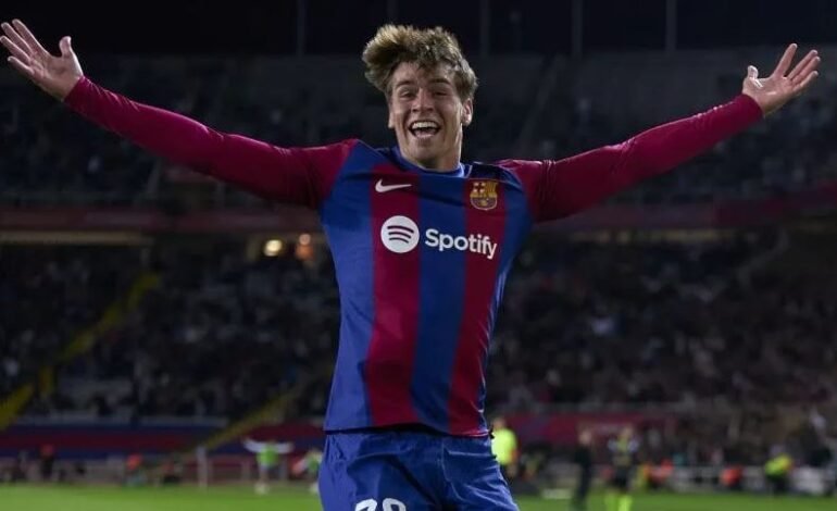 Barcelona: Marc Guiu debutó con 17 años y en ¡34 segundos! hizo el gol de la victoria ante Athletic Bilbao