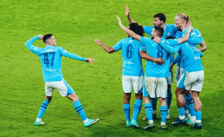 Manchester City goleó a Young Boys y aseguró un lugar en los octavos de la Champions League