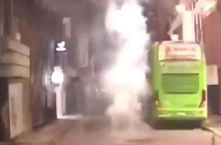 VIDEO Insólito: fuegos artificiales en la madrugada en el Hotel de Talleres