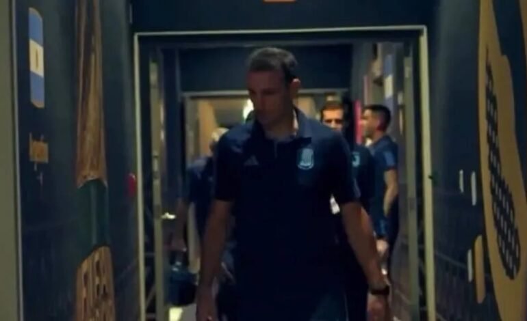 El inédito enojo de Scaloni en la final del Mundial de Qatar