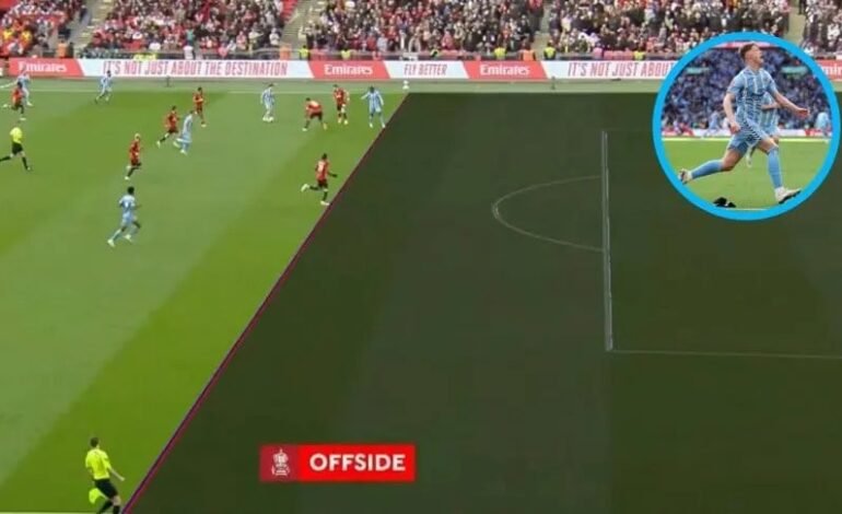 El polémico offside que cobró el VAR en el 4-3 de Coventry City ante Manchester United, por la FA Cup