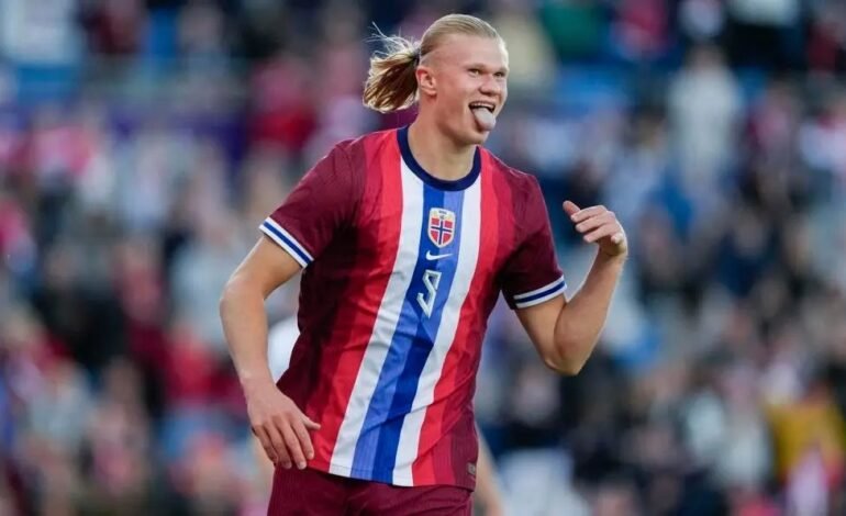 A sus 24 años, Haaland hace historia en la Selección de Noruega al convertirse en el máximo goleador