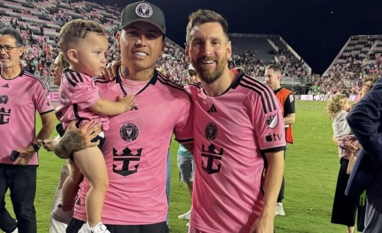 Facundo Farías celebró junto a Messi y su familia un nuevo título con Inter Miami