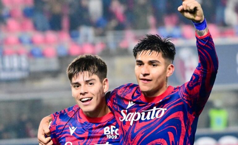 Santi Castro y Benja Domínguez encaminaron la goleada del Bologna por la Copa Italia