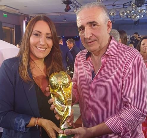Ariel Sclafani junto a Flavia Padin