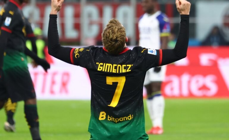 Con otro gol de Santi Giménez, Milan venció a Hellas Verona