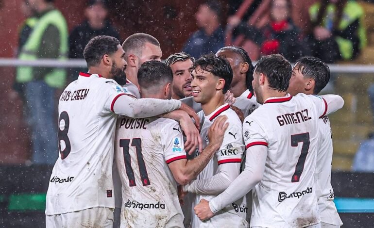 Milan venció 2-1 al Genoa y sueña con llegar a puestos de copas en la Serie A