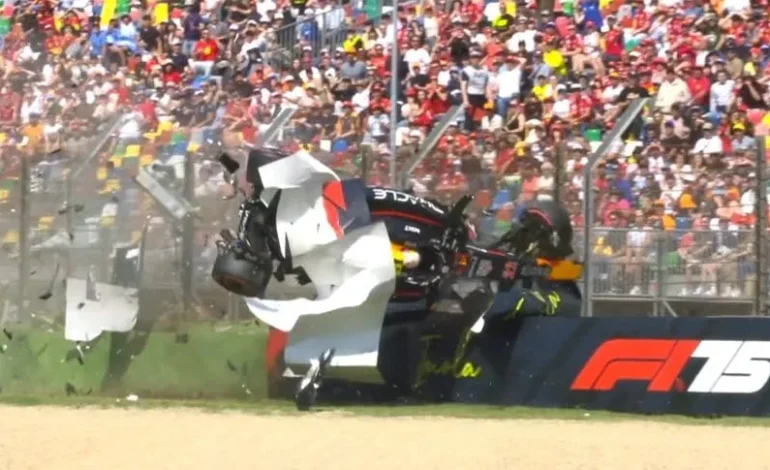 Video: El tremendo choque de Colapinto y Tsunoda en Q1 del GP de Imola