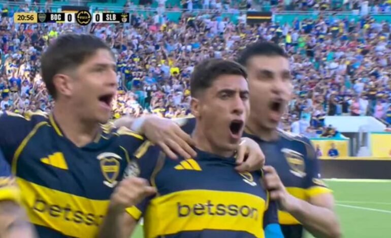 VIDEO JUGADÓN DE BLANCO y GOLAZO DE MERENTIEL, BOCA le gana a BENFICA 1 A 0!