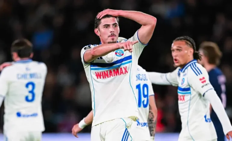 DOBLETE de Joaquín Panichelli y ASISTENCIA TOP de Valentín Barco en el empate de Racing de Estrasburgo y PSG