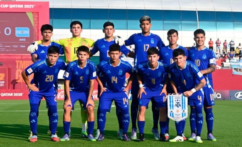 Mundial Sub-17: la Selección Argentina aplastó a Fiji y cerró con puntaje ideal su grupo en Qatar