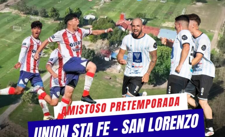Esta sábado por la mañana la reserva de Unión jugará un amistoso ante la primera de San Lorenzo de Esperanza en Casa Unión