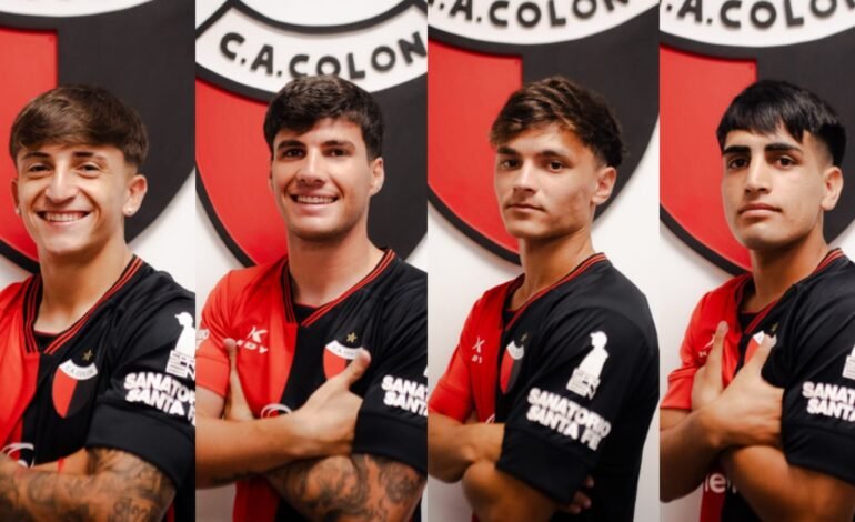 OFICIAL: Colón formalizó el vínculo de cuatro futbolistas de sus divisiones inferiores