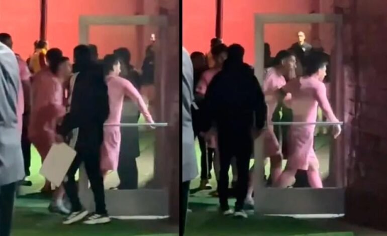 VIDEO | La explosiva reacción de Messi tras la dura derrota de Inter Miami: lo tuvo que frenar Suárez