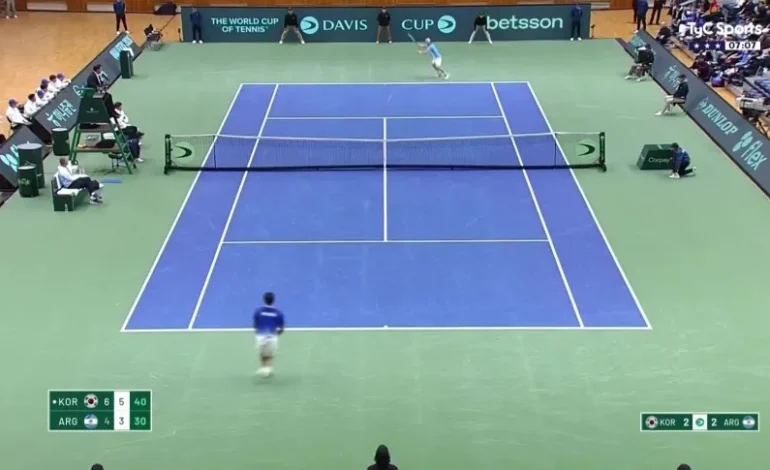 Copa Davis: derrota 3-2 en Busan y repechaje para Argentina en septiembre