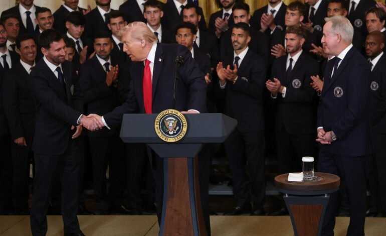 Messi y el plantel de Inter Miami fueron HOMENAJEADOS por Trump en la Casa Blanca