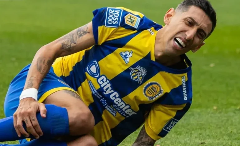Di María, LESIONADO y preocupa en Central a días de la Libertadores