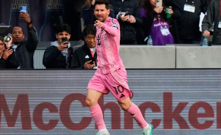 El Inter Miami de Messi va por la punta de la Conferencia Este en su nuevo estadio