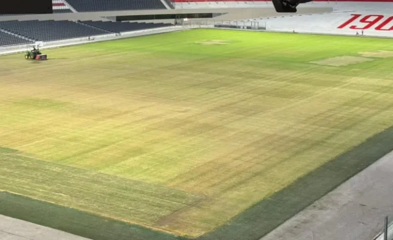 ALERTA EN RIVER: así está el campo del Monumental a un día del partido con Belgrano