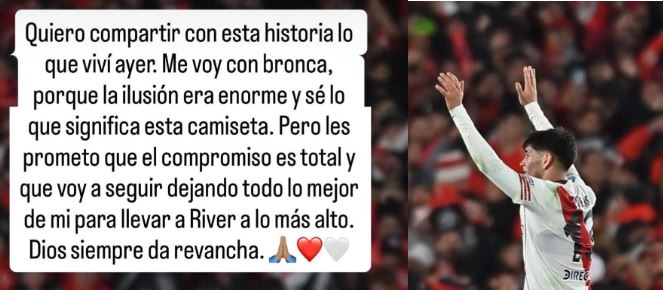 Lautaro Rivero desactivó SU INSTAGRAM y lo volvió a activar PARA POSTEAR: “Dios siempre da revancha” ¿SE VA de River?