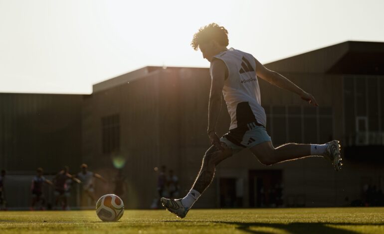 La Selección Argentina tuvo su primera práctica en Kansas
